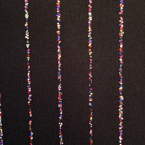 MARC JACOBS Glitter Pinstripe Dress Glitter-embellished Stretch-knit Size XS - Picture 8 of 17